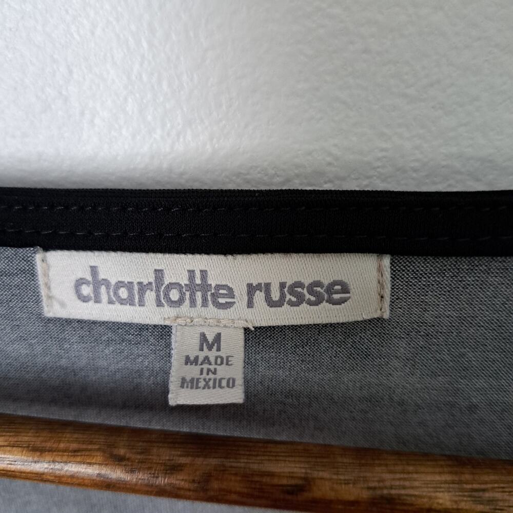 Charlotte Russe Floral Printed Belted Top Size Medium - Picture 3 of 5